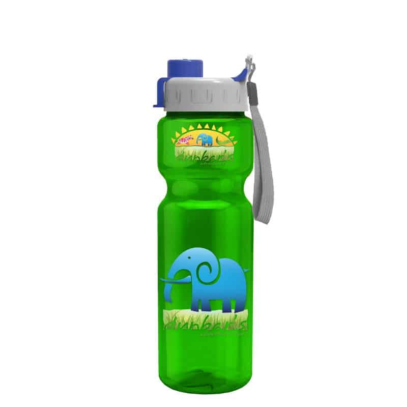 Custom Garyline® Champ Bottle with Quick-Snap Lid - 28 oz. - 3