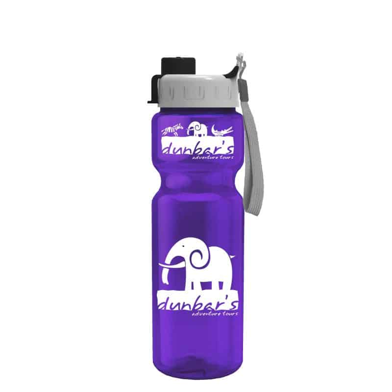 Custom Garyline® Champ Bottle with Quick-Snap Lid - 28 oz. - 8