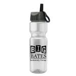 Custom Garyline® Champ Bottle with Ring-Straw Lid - 28 oz.