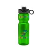 Custom Garyline® Champ Bottle with Two-Tone Drink-Thru Lid with Silicone Loop - 28 oz. - 3