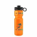 Custom Garyline® Champ Bottle with Two-Tone Drink-Thru Lid with Silicone Loop - 28 oz. - 5