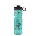 Custom Garyline® Champ Bottle with Two-Tone Drink-Thru Lid with Silicone Loop - 28 oz. - 7