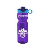 Custom Garyline® Champ Bottle with Two-Tone Drink-Thru Lid with Silicone Loop - 28 oz. - 8