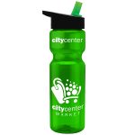 Custom Garyline® Champ Recycled Bottle with Flip-Straw Lid - 28 oz. - 3