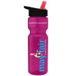 Custom Garyline® Champ Recycled Bottle with Flip-Straw Lid - 28 oz. - 4