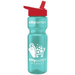 Custom Garyline® Champ Recycled Bottle with Flip-Straw Lid - 28 oz. - 7