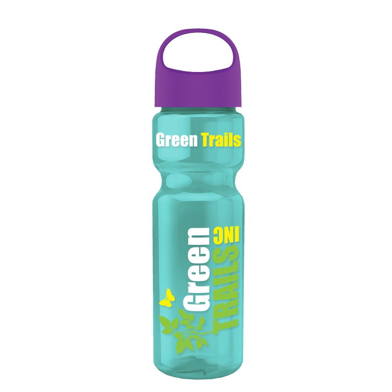 Custom Garyline® Champ Recycled Bottle with Oval Crest Lid - 28 oz. - 7