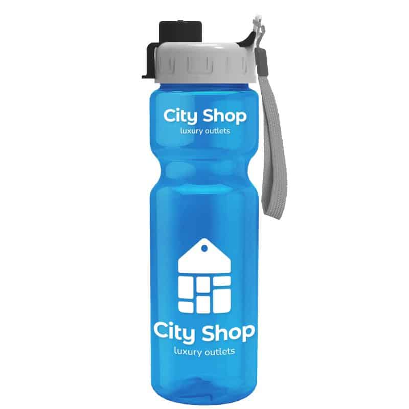 Custom Garyline® Champ Recycled Bottle with Quick-Snap Lid - 28 oz. - 2