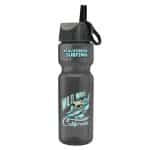 Custom Garyline® Champ Recycled Bottle with Ring-Straw Lid - 28 oz. - 1