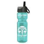 Custom Garyline® Champ Recycled Bottle with Ring-Straw Lid - 28 oz. - 6