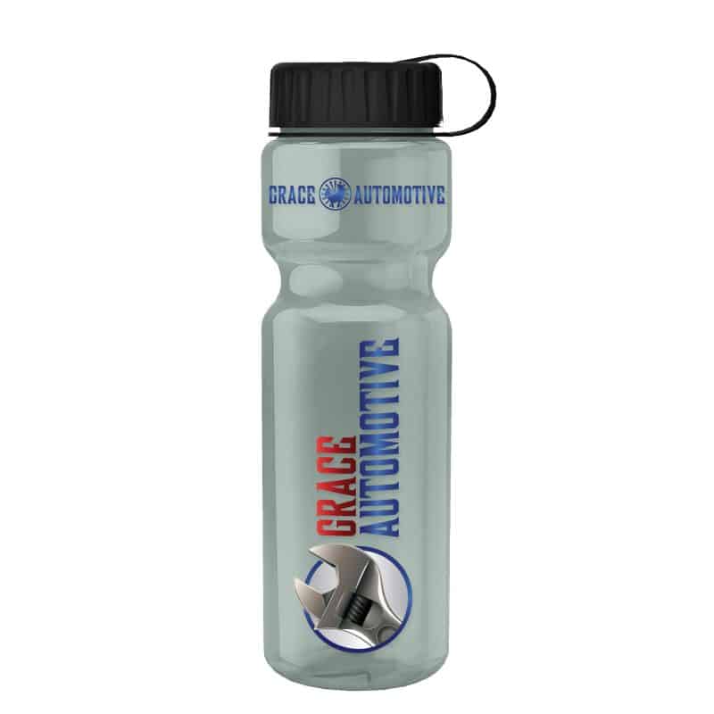 Custom Garyline® Champ Recycled Bottle with Tethered Lid - 28 oz. - 1