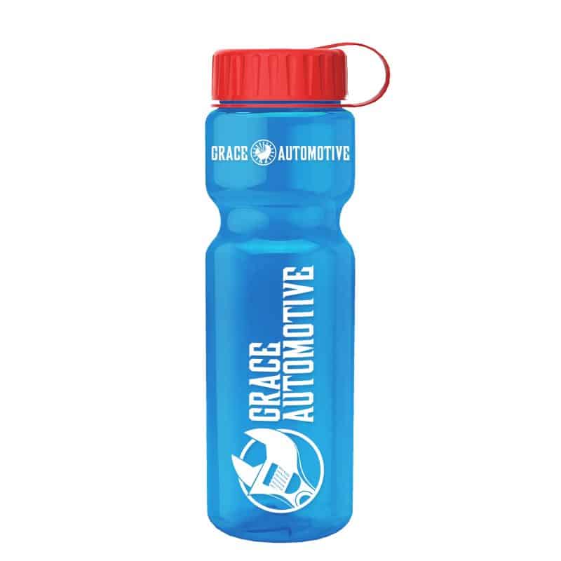 Custom Garyline® Champ Recycled Bottle with Tethered Lid - 28 oz. - 2
