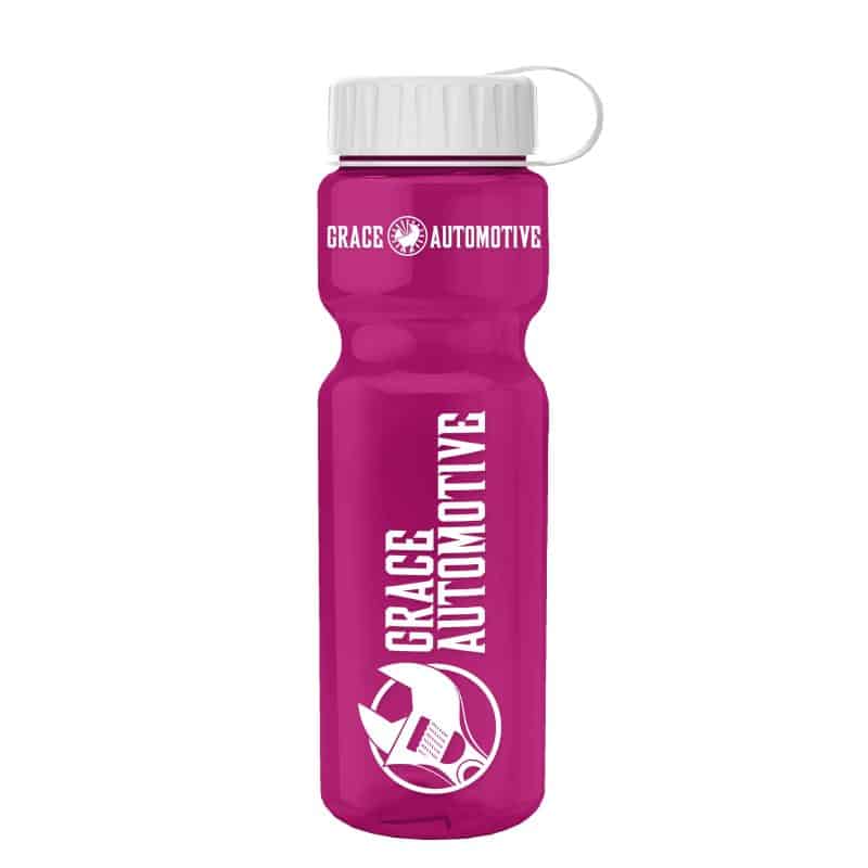 Custom Garyline® Champ Recycled Bottle with Tethered Lid - 28 oz. - 4
