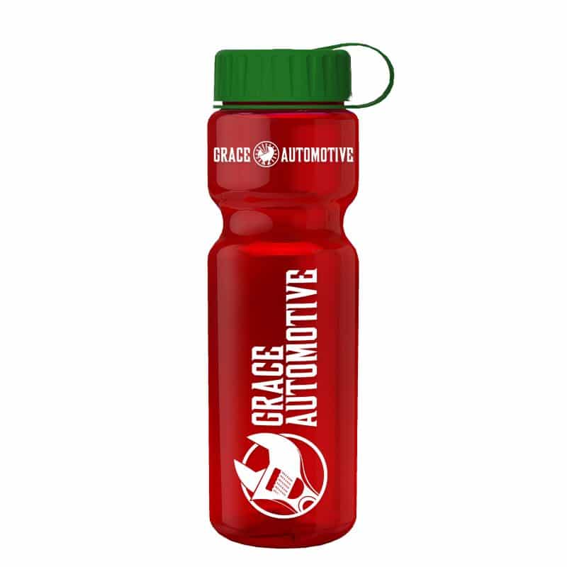 Custom Garyline® Champ Recycled Bottle with Tethered Lid - 28 oz. - 6