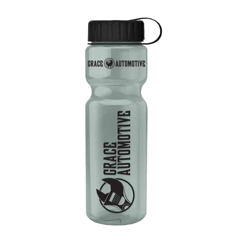 Custom Garyline® Champ Recycled Bottle with Tethered Lid - 28 oz.