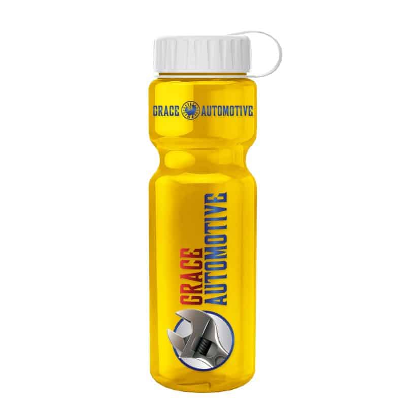 Custom Garyline® Champ Recycled Bottle with Tethered Lid - 28 oz. - 9
