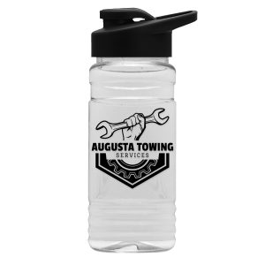 Custom Garyline® Clear Bottle with Drink-Thru Lid - 20 oz.