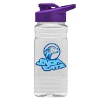 Custom Garyline® Clear Bottle with Drink-Thru Lid - 20 oz. - 9
