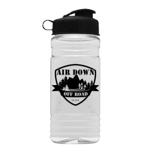 Custom Garyline® Clear Bottle with Flip Lid - 20 oz.