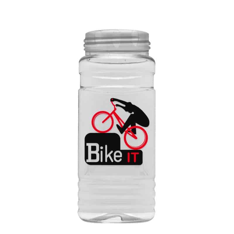 Custom Garyline® Clear Bottle with Flip-Top Lid - 20 oz. - 1