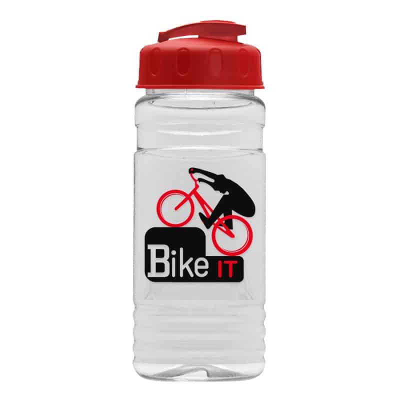 Custom Garyline® Clear Bottle with Flip-Top Lid - 20 oz. - 3