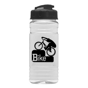 Custom Garyline® Clear Bottle with Flip-Top Lid - 20 oz.