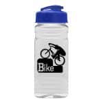 Custom Garyline® Clear Bottle with Flip-Top Lid - 20 oz. - 4