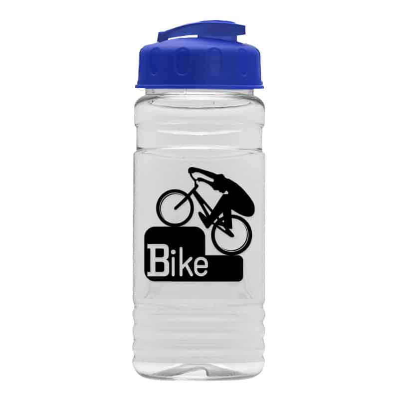 Custom Garyline® Clear Bottle with Flip-Top Lid - 20 oz. - 4