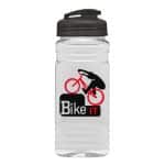 Custom Garyline® Clear Bottle with Flip-Top Lid - 20 oz. - 5