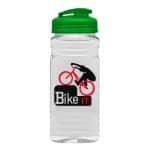 Custom Garyline® Clear Bottle with Flip-Top Lid - 20 oz. - 7