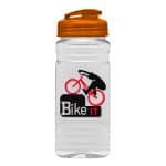 Custom Garyline® Clear Bottle with Flip-Top Lid - 20 oz. - 9