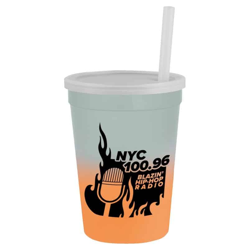 Custom Garyline® Cups-on-the-Go Color-Changing Sport Sipper - 12 oz. - 1