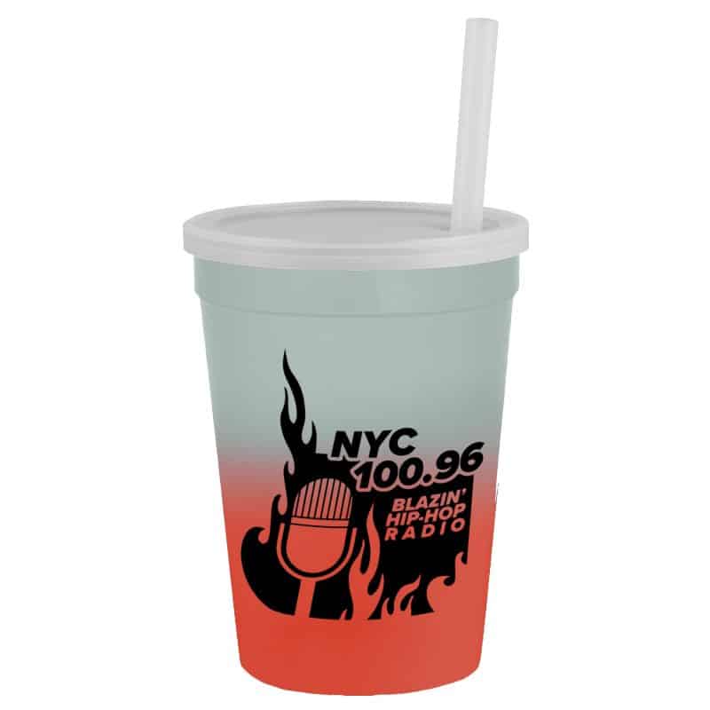 Custom Garyline® Cups-on-the-Go Color-Changing Sport Sipper - 12 oz. - 2