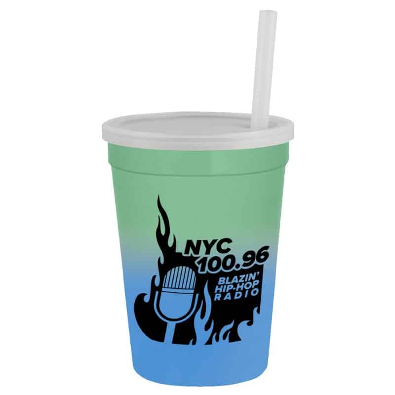 Custom Garyline® Cups-on-the-Go Color-Changing Sport Sipper - 12 oz. - 4