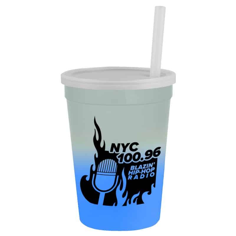 Custom Garyline® Cups-on-the-Go Color-Changing Sport Sipper - 12 oz.