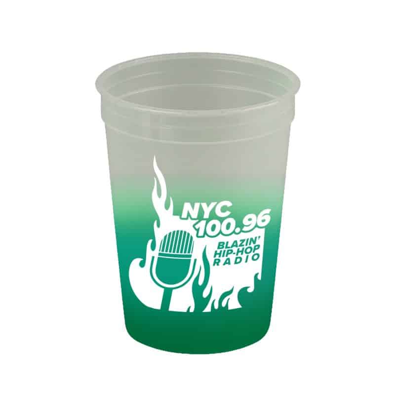 Custom Garyline® Cups-on-the-Go Color-Changing Stadium Cup - 12 oz. - 1