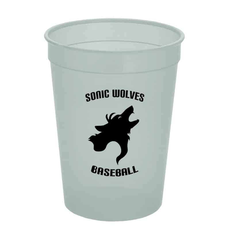 Custom Garyline® Cups-on-the-Go Translucent Stadium Cup - 12 oz. - 2