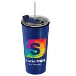 Custom Garyline® Explore Travel Tumbler with 2-in-1 Lid with Straw - 18 oz. - 1