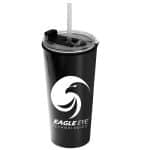 Custom Garyline® Explore Travel Tumbler with 2-in-1 Lid with Straw - 18 oz.