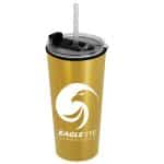 Custom Garyline® Explore Travel Tumbler with 2-in-1 Lid with Straw - 18 oz. - 2
