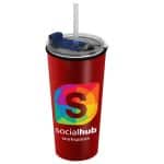 Custom Garyline® Explore Travel Tumbler with 2-in-1 Lid with Straw - 18 oz. - 3