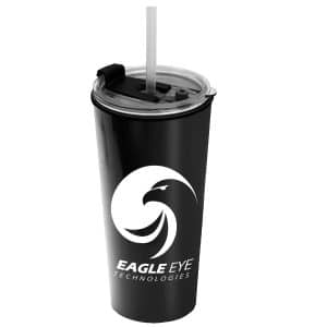 Custom Garyline® Explore Travel Tumbler with 2-in-1 Lid with Straw - 18 oz.