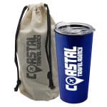 Custom Garyline® Explore Tumbler with Slider Lid in a Cotton Bag - 18 oz. - 1