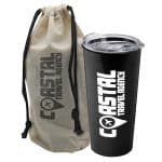 Custom Garyline® Explore Tumbler with Slider Lid in a Cotton Bag - 18 oz.