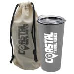 Custom Garyline® Explore Tumbler with Slider Lid in a Cotton Bag - 18 oz. - 2