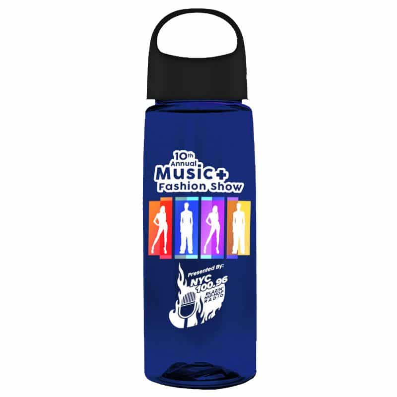 Custom Garyline® Flair Tritan® Bottle with Oval Crest Lid - 26 oz. - 9