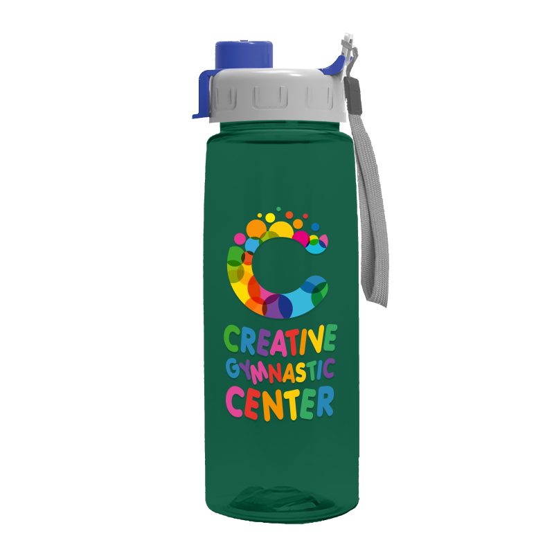 Custom Garyline® Flair Tritan® Bottle with Quick-Snap Lid - 26 oz. - 3