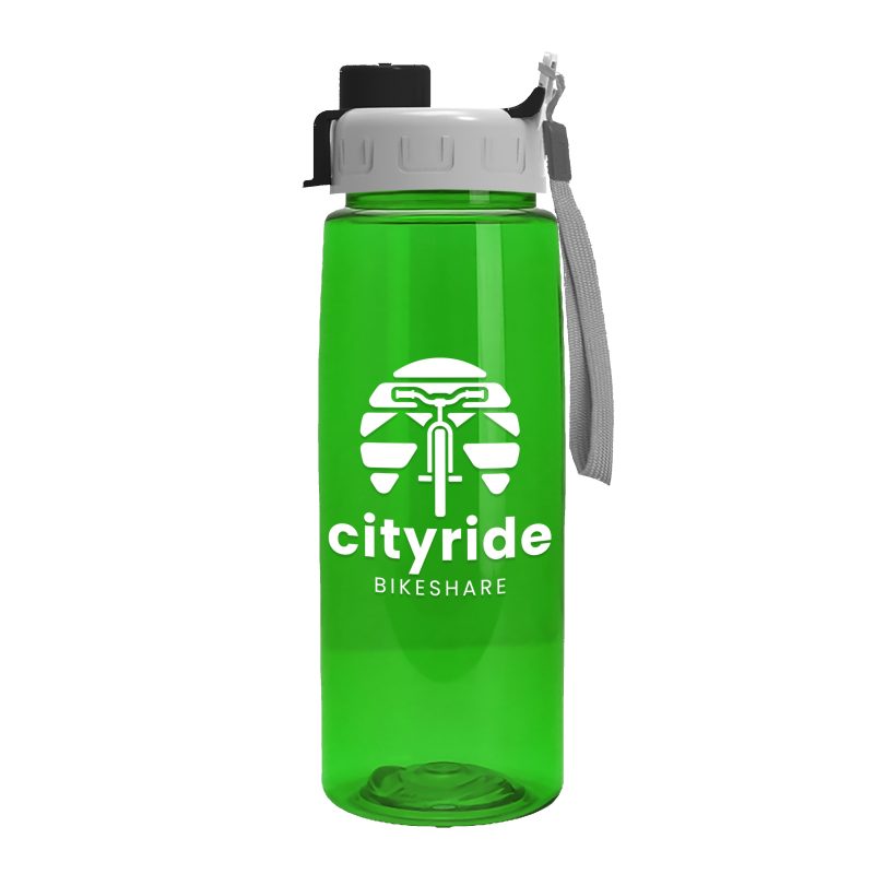 Custom Garyline® Flair Tritan® Bottle with Quick-Snap Lid - 26 oz. - 4