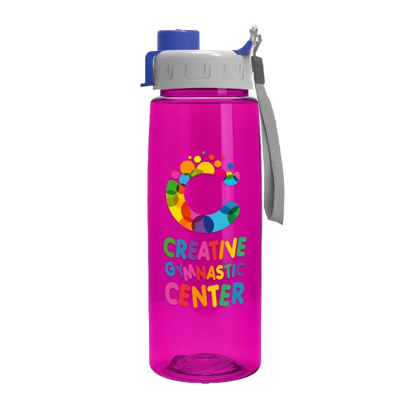 Custom Garyline® Flair Tritan® Bottle with Quick-Snap Lid - 26 oz. - 5