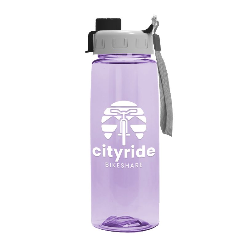 Custom Garyline® Flair Tritan® Bottle with Quick-Snap Lid - 26 oz. - 6
